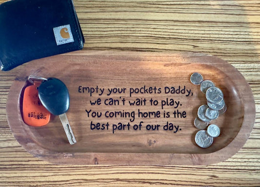 Wooden Valet Tray for Dad